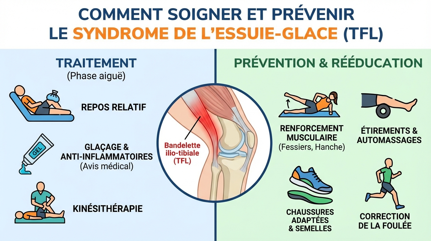 Comment soigner et prévenir le syndrome de l&rsquo;essuie-glace (TFL)